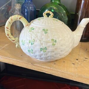 Belleek tea pot